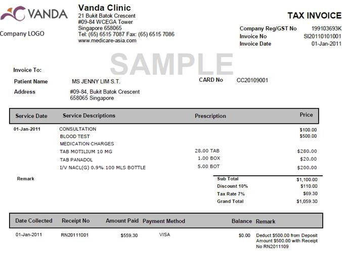 tax invoice and receipt receipt of invoice